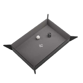 Gamegenic Magnetic Dice Tray Rectangular Black/Gray Gaming Accessory