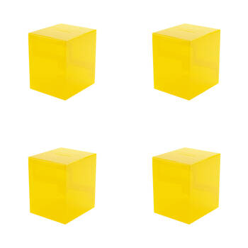 4PK Gamegenic Bastion 100+ Card Deck Box Organiser XL - Yellow