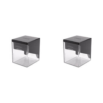 2PK Gamegenic Bastion 100+ Card Deck Box Organiser XL - Black/Clear