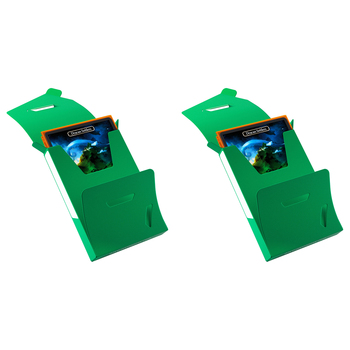 2PK Gamegenic Cube Pocket 15+ Green Trading Card Gaming Accessory