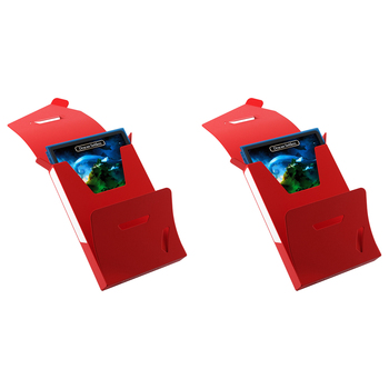 2PK Gamegenic Cube Pocket 15+ Red Trading Card Gaming Accessory