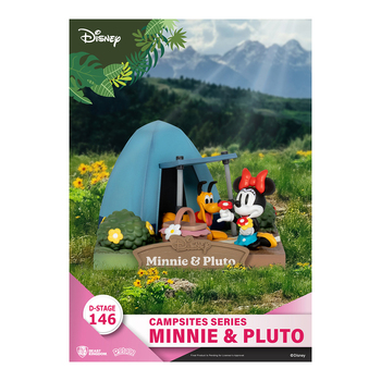 Beast Kingdom D Stage Disney Campsites Minnie Mouse and Pluto Figurine