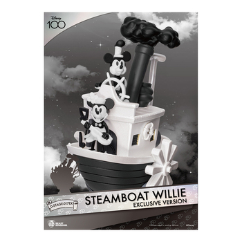 Beast Kingdom D Stage Disney Steamboat Willie Mickey/Minnie Mouse Figurine