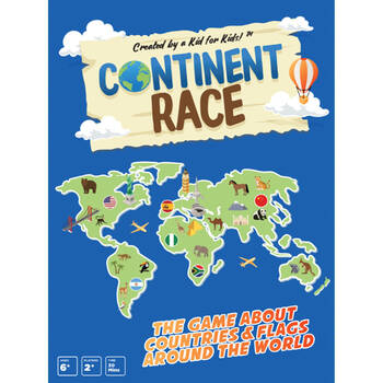Dyce Games Continent Race Kids/Children Educational Geography Game 6y+