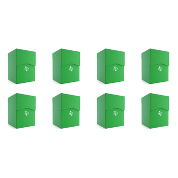 8PK Gamegenic Deck Holder Holds 100 Sleeves Deck Box Green Gaming Accessory