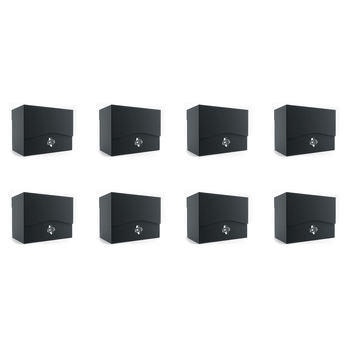 8PK Gamegenic Side Holder Holds 80 Sleeves Deck Box Black Gaming Accessory