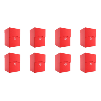 8PK Gamegenic Deck Holder Holds 100 Sleeves Deck Box Red Gaming Accessory