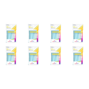 8x 50pc Gamegenic Sleeves YELLOW Mini American-Sized 44x67mm Accessory