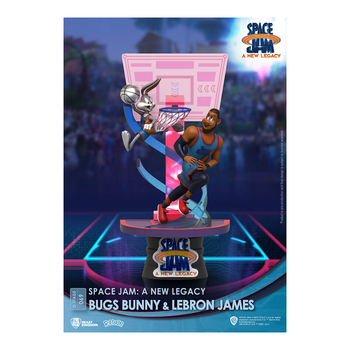 Beast Kingdom D Stage Space Jam Bugs Bunny & Lebron James Figurine Model