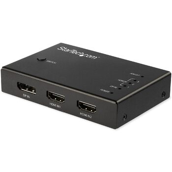 4 Port HDMI Video Switch - 3x HDMI and 1x DisplayPort - 4K