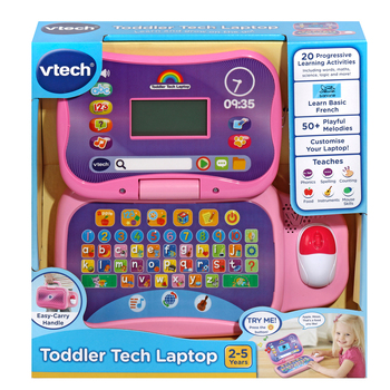 VTech Toddler Tech Laptop Educational Toy Pink 2-5 Years