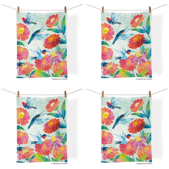 4PK WerkShoppe Cotton Kitchen Tea Towel 53.5x71cm - Hummers