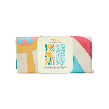 WerkShoppe Reversible Microfiber Beach Towel 79x173cm Large Sun & Sea
