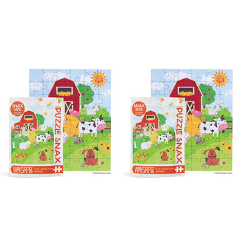2x 48pc WerkShoppe Snax Jigsaw Puzzle 8x10in Farm Life 5y+