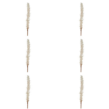 6PK Belle Dried Look Astilbe Spray Home Decorative Plant 121cm Cream