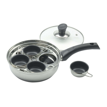 Wiltshire Soho 4 Cup 18/10 Stainless Steel Egg Poacher