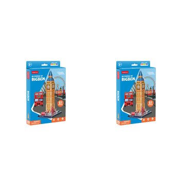 2x 21pc CubicFun Big Ben 3D Puzzle Kids/Children Toy 5y+