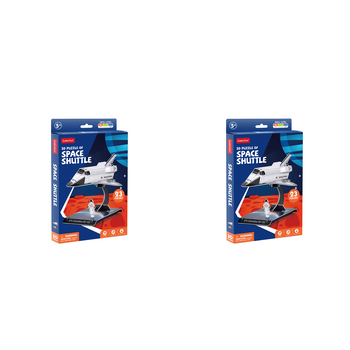 2x 23pc CubicFun Space Shuttle 3D Puzzle Kids Toy 5y+