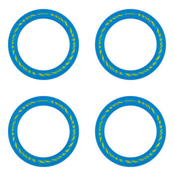 4PK Waboba Classic Flying Ring 30cm Kids Outdoor Disc Toy - Blue