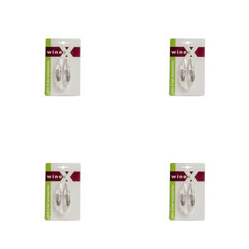 4PK Winex Acrylic Wine Foil Cutter Barware Accessory - Clear