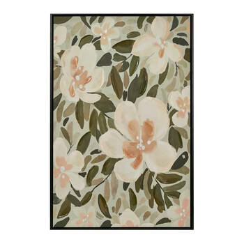 Belle Blooms Wall Art Hanging Framed Canvas Home Decor 90x60cm