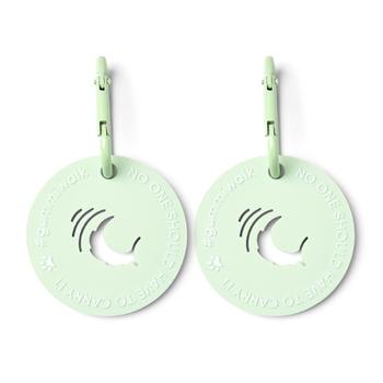 2x Gummi Dog Poo Bag Clip/Holder Carrier Storage - Mint