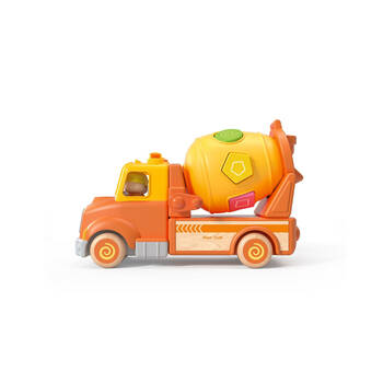 Wanborns Wooden Mixer Truck With Blocks Sound And Light Kids/Children 18m+