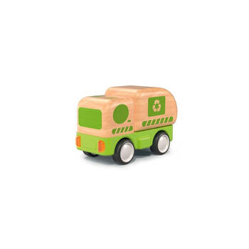 Wanborns Wooden Friction Truck Recycling With Sounds And Lights Kids 18m+