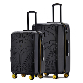 2pc Batman 24"/28" Trolley Checked Luggage Travel Suitcase Case Medium/Large