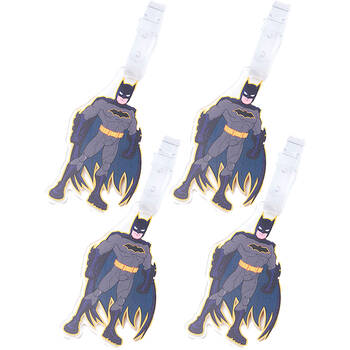 4PK Dc Comics Luggage Tag Suitcase Identity Label  - Batman