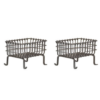 2PK Esschert Design Soap Holder On Stand Indoor Outdoor Display Grey