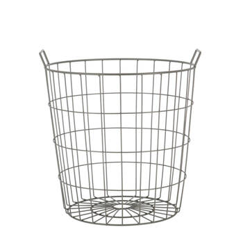Esschert Design Wire Harvest Basket Home Garden Outdoor Display Medium Grey