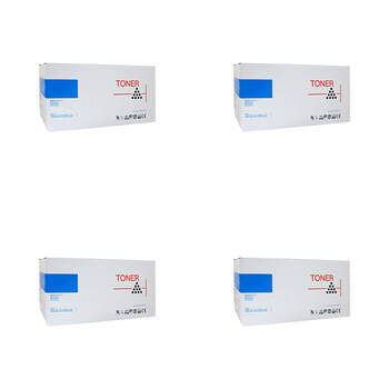 4PK Whitebox Compatible Brother TN257 Toner Cartridge - Cyan