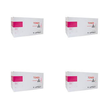 4PK Whitebox Compatible Brother TN257 Toner Cartridge - Magenta