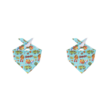 2PK The Stubby Club Scooby-Doo Themed Dog Bandana Large