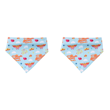 2PK The Stubby Club Wonder Woman Themed Dog Bandana Large