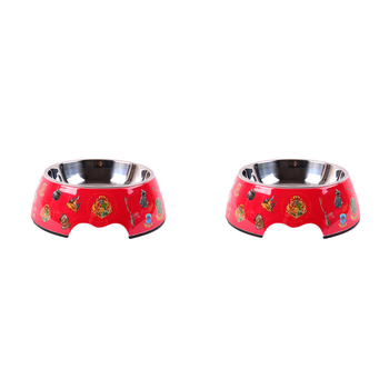 2PK Harry Potter Dog Bowl Pet Feeder Water/Food Container 20cm - Red