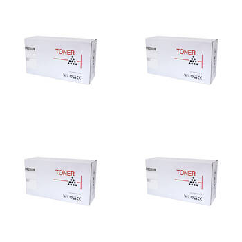 4PK Whitebox Compatible Fuji Xerox CT202330 Toner Cartridge - Black