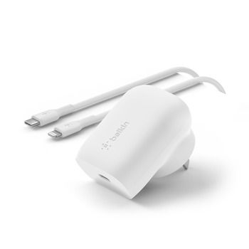 Belkin Boost Charge 30W USB-C to Lightning Wall Charger w/ PPS/Cable 30W