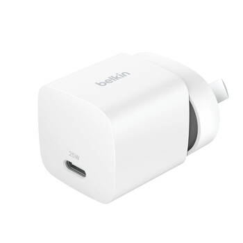 Belkin BoostCharge 25W Fast-Charging USB-C Wall Charger Adapter White