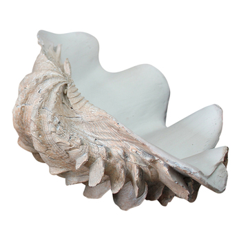 LVD Decorative 22.5cm Resin Clam Shell/Trinket Decor Medium - Natural