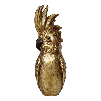 LVD Resin 32.5cm Cockatoo Home Decorative Figurine Large - Gold