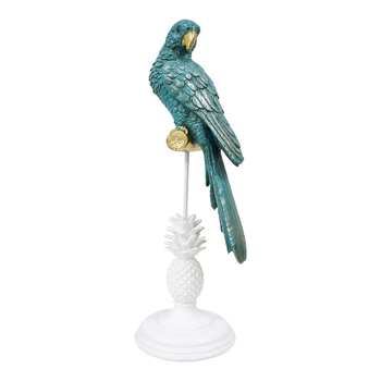 LVD Resin/Metal 40.5cm King Parrot Majunga Home Decorative Figurine - Green