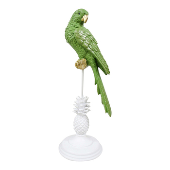 LVD Resin/Metal 40.5cm King Parrot Jungle Home Decorative Figurine - Green