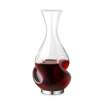 Final Touch 750ml Conundrum Aerator Wine Decanter Glass Clear