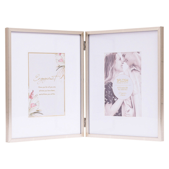 Splosh Wedding 5x7'' Double Picture/Photo Frame Home Decor