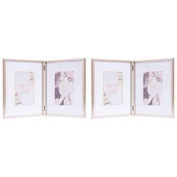 2PK Splosh Wedding 5x7'' Double Picture/Photo Frame Home Decor