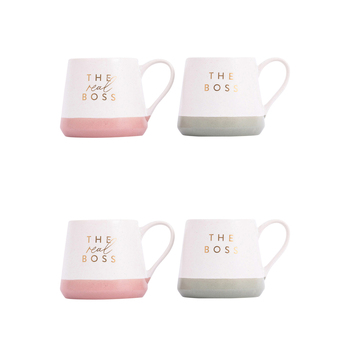 2x 2pc Splosh Wedding Boss Ceramic Mug/Cup Set 440ml