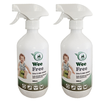 2x Pram Spa 500ml Wee Free Eco Friendly Non Toxic Urine Stain & Odour Remover