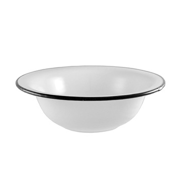 Urban Style Enamelware 32cm Round Basin Bowl - White